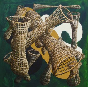 'Landscape of Nets and Inlets II' 760 x 760mm
